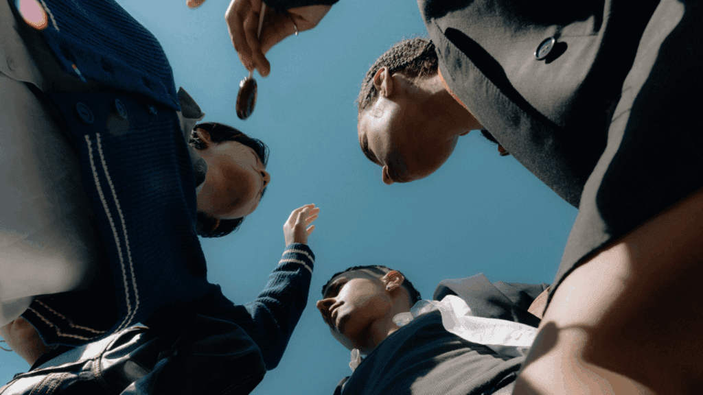 Cover image from Havas Aussie Futures report. A group of young people stand in a circle.